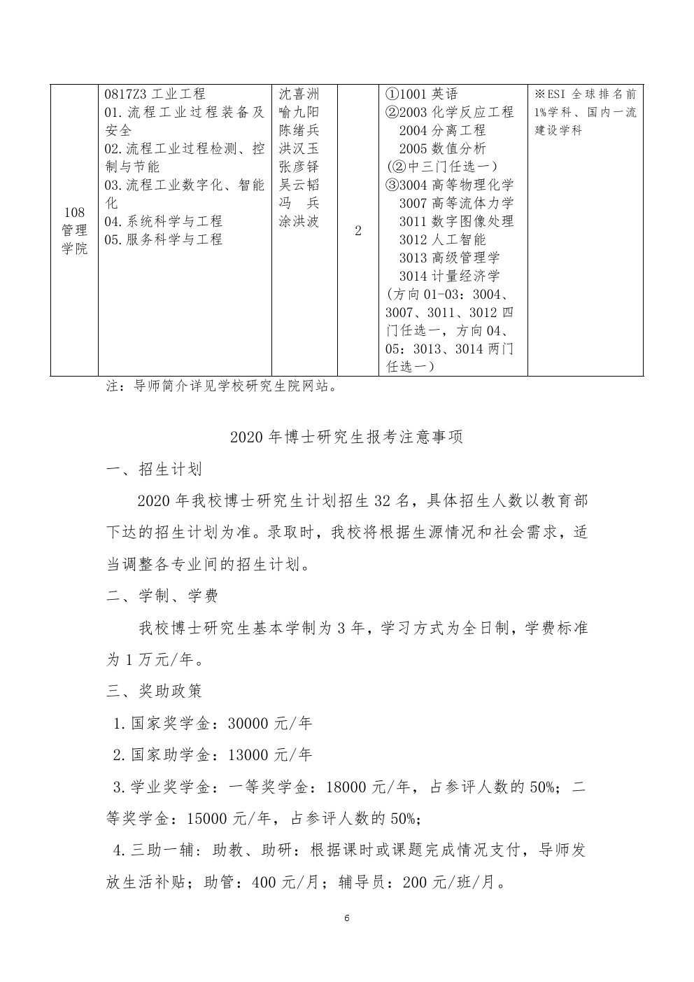 武汉工程大学2020年博士研究生招生专业目录