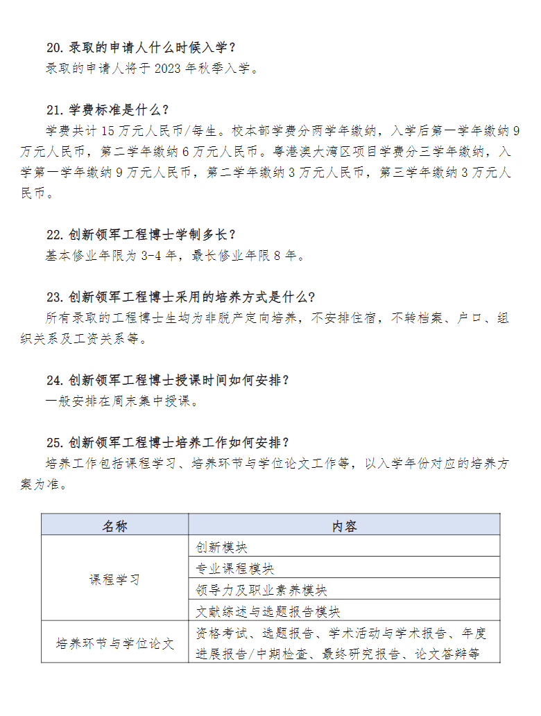 清华大学2023年创新领军工程博士招生FAQ